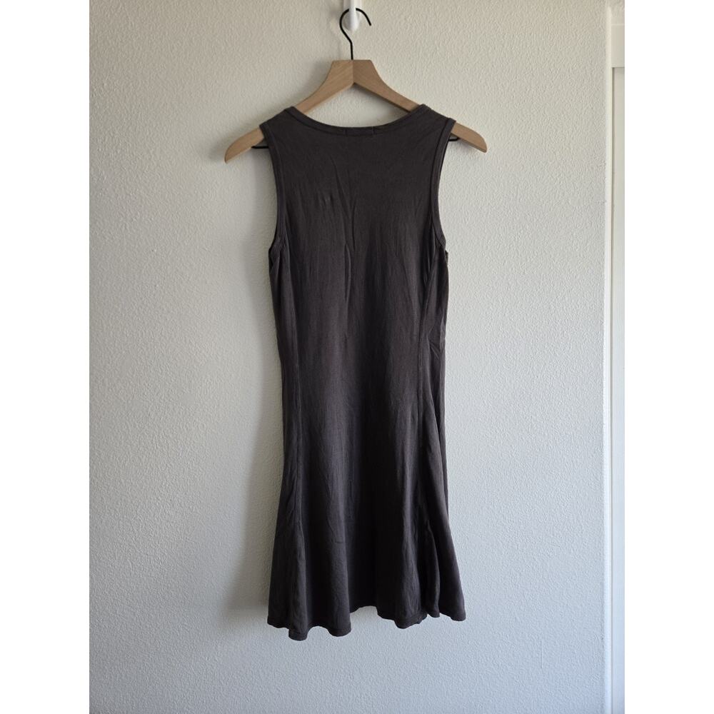 Standard James Perse Dark Gray Tank Midi Sun Dress Size 0 Quiet Luxury Normcore - Picture 2 of 6